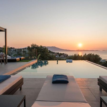 Villa Ekphrasis With Sea View And Jacuzzi Ravdhoúkha Exterior foto