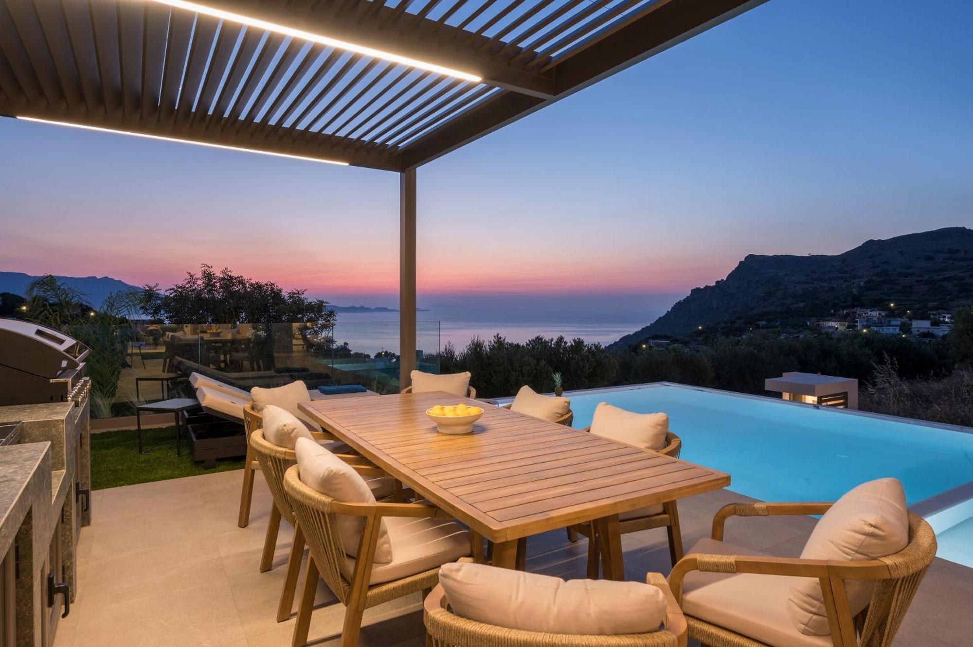 Villa Ekphrasis With Sea View And Jacuzzi Ravdhoúkha Exterior foto
