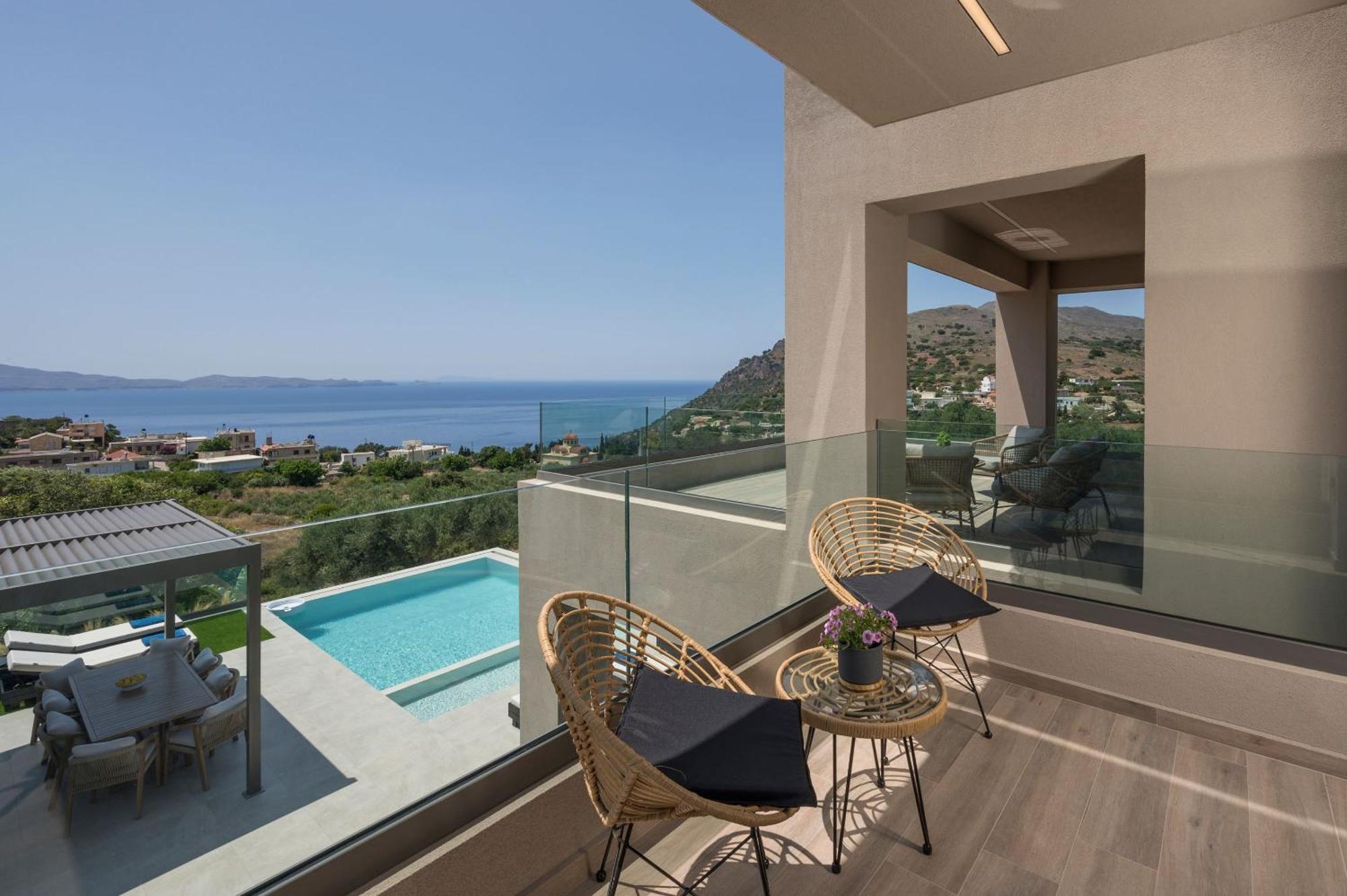 Villa Ekphrasis With Sea View And Jacuzzi Ravdhoúkha Exterior foto